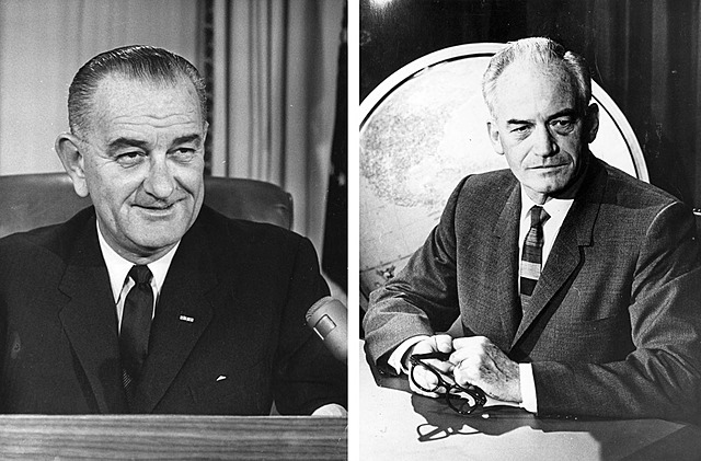 lyndon b johnson defeats barry goldwater