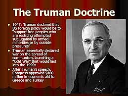 Truman delivers “Truman Doctrine” speech