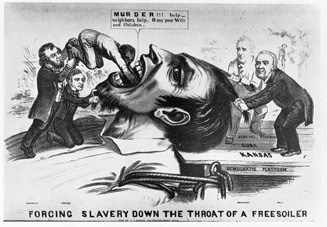 Lecompton Constitution declares that slavery will be allowed in Kansas