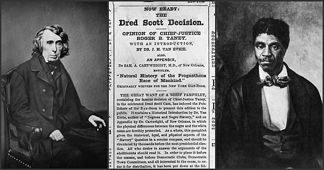 U.S. Supreme court issues the Dred Scott decision