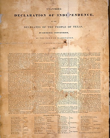 Texas declaration of indenpendence