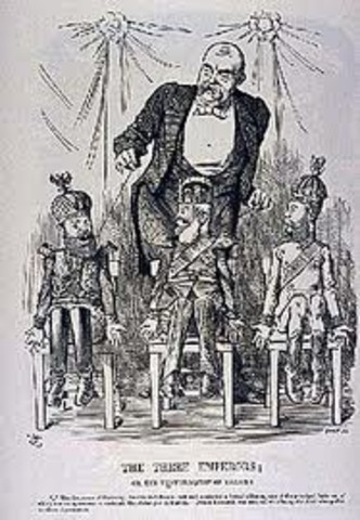 Formación de la "Liga de los Tres Emperadores"