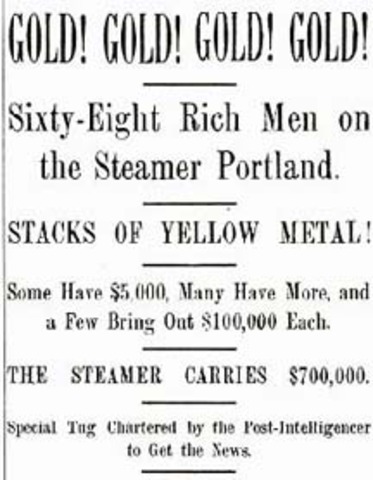 San Francisco Newspaper Reports Gold