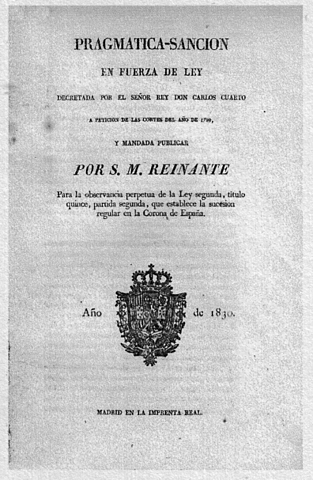 PRAGMÁTICA SANCIÓN