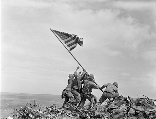 Raising the flag on Iwo Jima