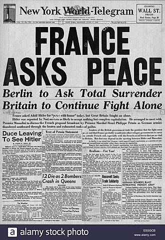 France Surrenders to Germany