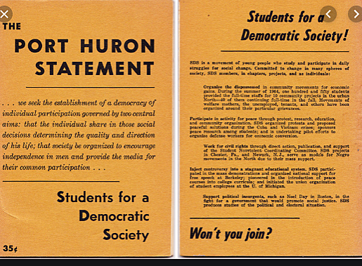 SDS releases its Port Huron statement