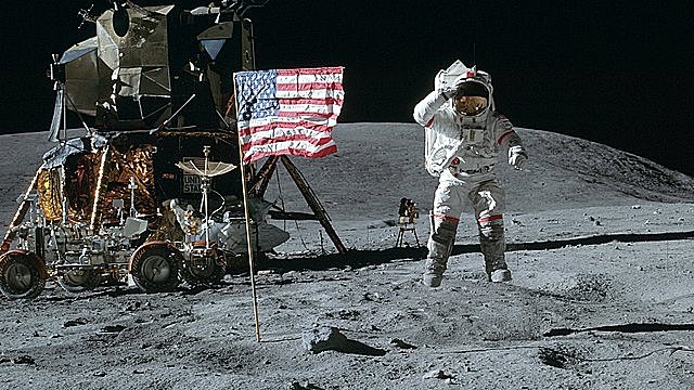 American Astronauts Land on the moon