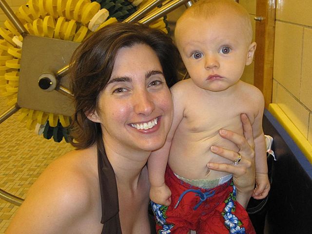 First swimming lessons