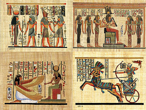 Papyri and hieroglyphics