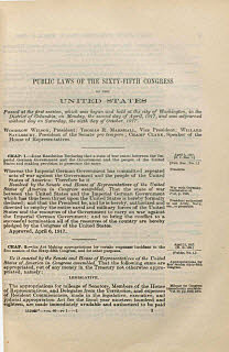 (US)The United States Declares War