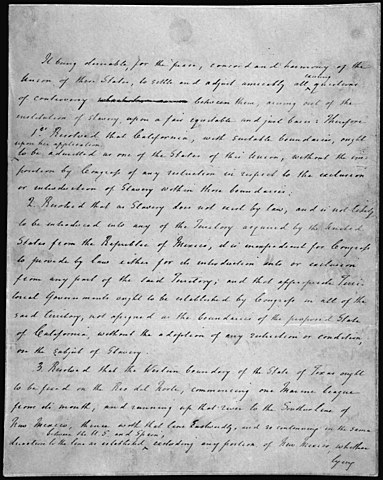 The Compromise of 1850