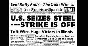 Truman block steel strike