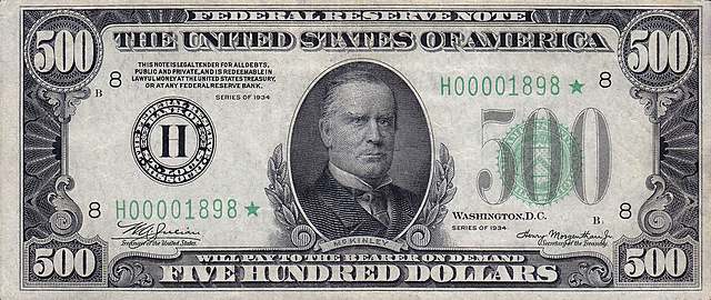 $500 bill