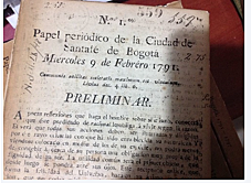 “PAPEL PERIÓDICO” DE LA CIUDAD DE SANTAFÉ
