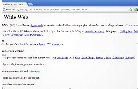 LA PRIMERA PÁGINA WEB