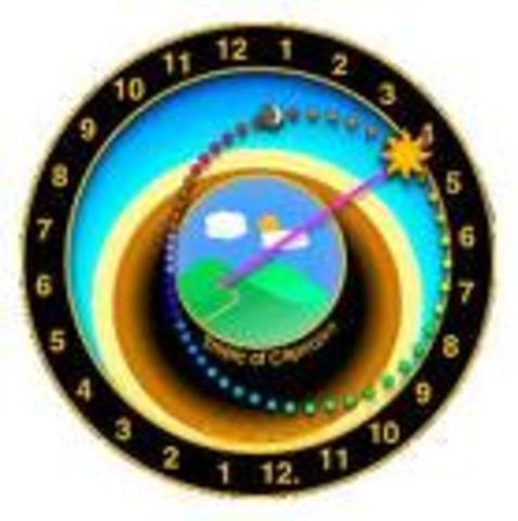 Astronomical clock { colorful clocks }