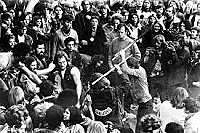 The Rolling Stones host the Altamont music festival