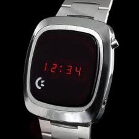 the Pulsar clock {first electronic digital watch}