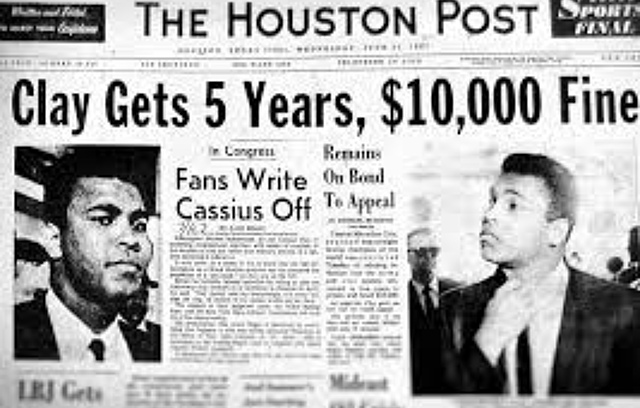 Muhammad Ali refuses military service