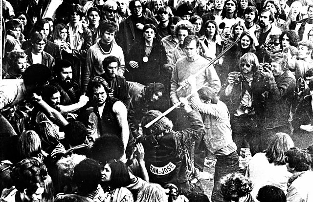 The Rolling Stones host the Altamont music festival
