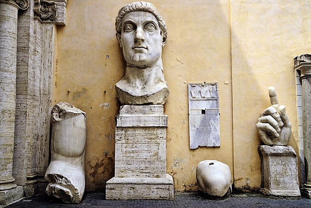 Coloso de Constantino. Arte romano: Bajo Imperio.