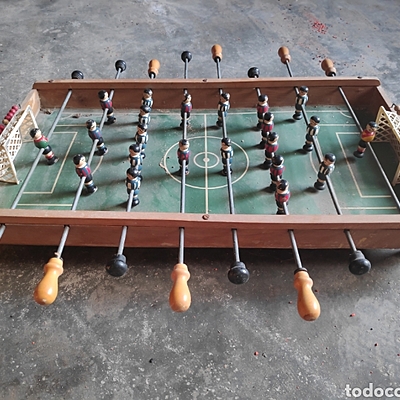 Timeline:  El futbolí Alejandro Campos Ramírez  1937(XX) Perquè va conèixer a nens ferits que no podían jugar a futbol i se li va ocórrer la idea del futbolí.