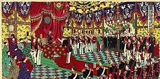 Constitution of the Empire of japan is issued