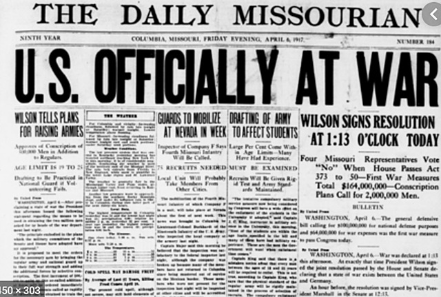 U.S. enters war