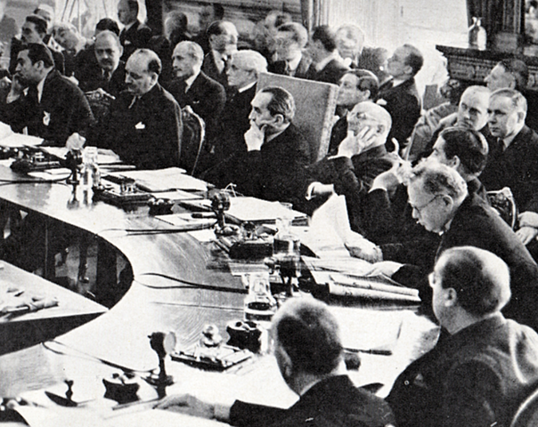 The first meeting of the league nations