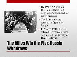 Russia withdraws from war