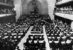 First meeting of the League of Nations