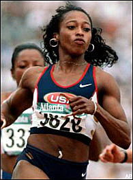 Olimpic games athletics 100 m female 1992