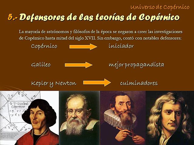 Los  avances de Copernico y Galileo Galilei