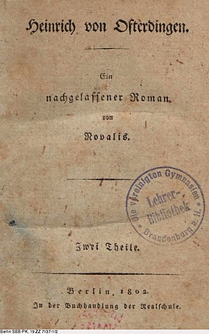 Новалис "Генрих фон Офтердинген"