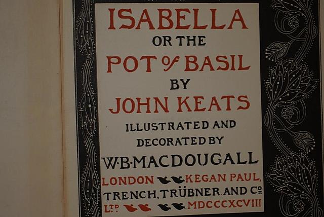Дж. Китс "Изабелла, или горшок с базиликом"