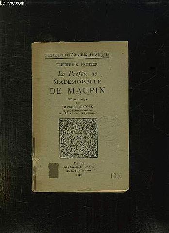 Т. Готье "Милитона", "Мадемуазель де Мопен"