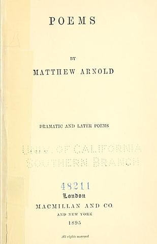 М. Арнольд "Стихи"