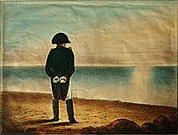 Napoleon is exlied to Elba