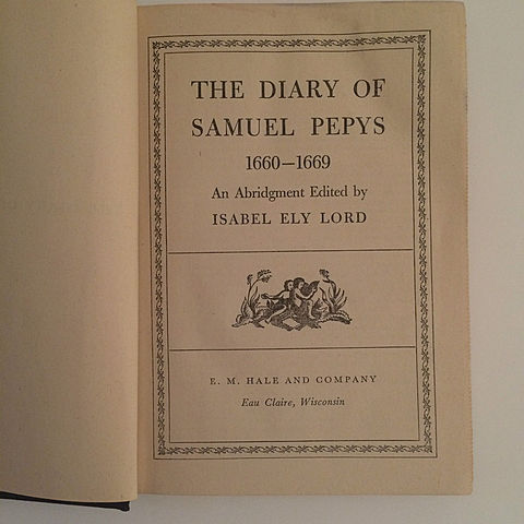 Samuel Pepys ends his diary