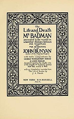 The Life and Death of Mr Badman - John Bunyan