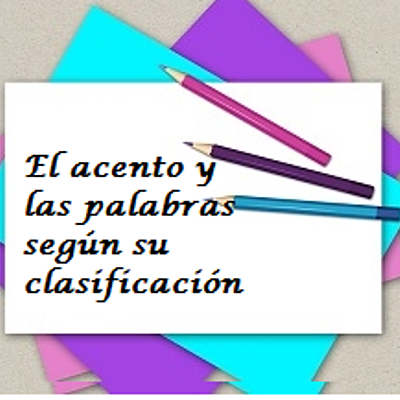Timeline: El Acento y las palabras según su clasificación.