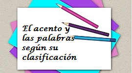 Timeline: El Acento y las palabras según su clasificación.