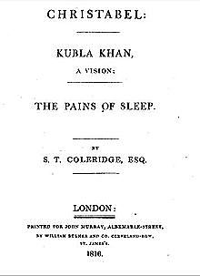 Kubla Khan - Samuel Taylor Coleridge