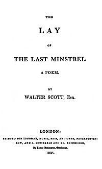 The Lay of the Last Minstrel - Walter Scott