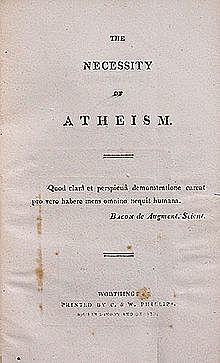 The Necessity of Atheism - Percy Bysshe Shelley