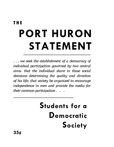 SDS Port Huron statement