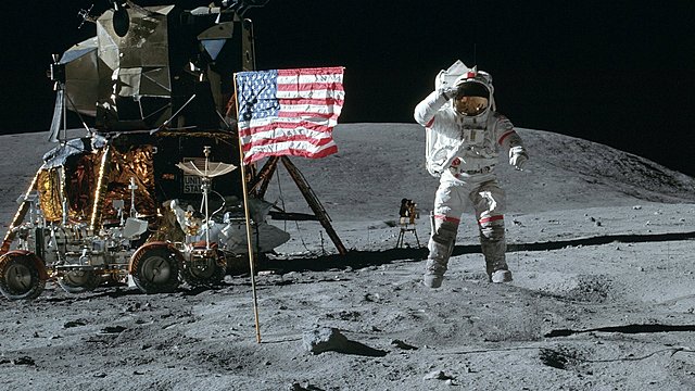 American Astronauts land on the moon