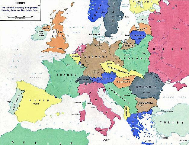 Europa karta 1918
