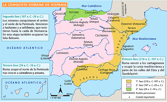 Invasión Romana en la Península